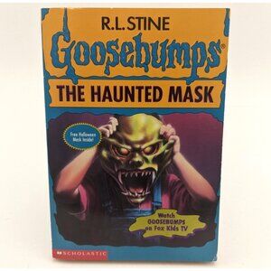 Goosebumps #11 The Haunted Mask 1993 Book with mask attached